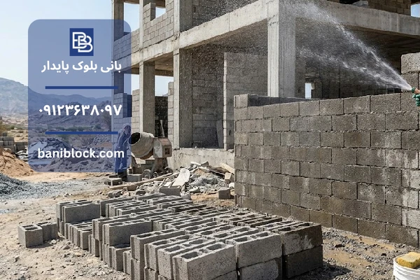 بهترین زمان برای شروع آب دادن بلوک سیمانی